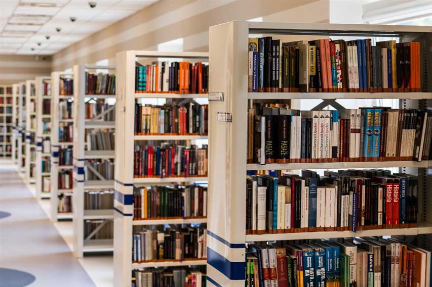 learning english language at the library