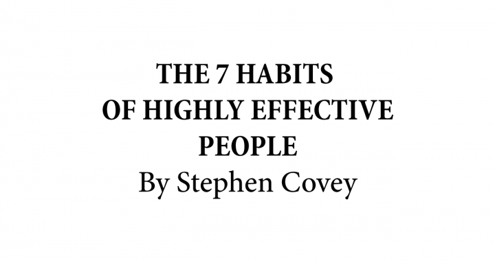 the 7 habits of highly effective people