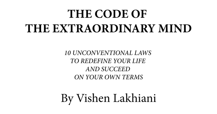 the code of the extraordinary mind banner