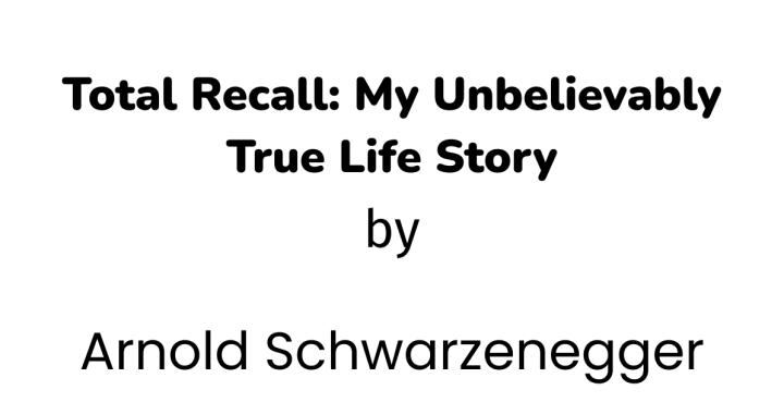 Total Recall Arnold Schwarzenegger