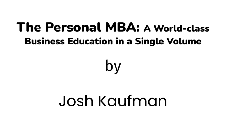 the personal mba josh kaufman