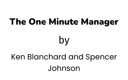 one minute manager
