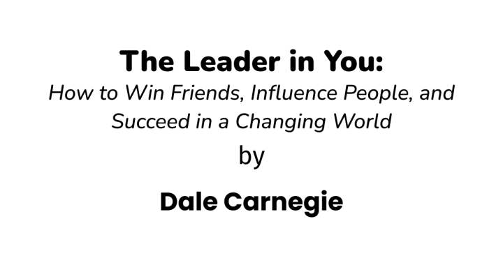 the leader in you dale carnegie