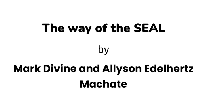 The way of the SEAL book cover